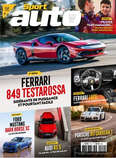 Sport Auto France – Mars 2026 Cover