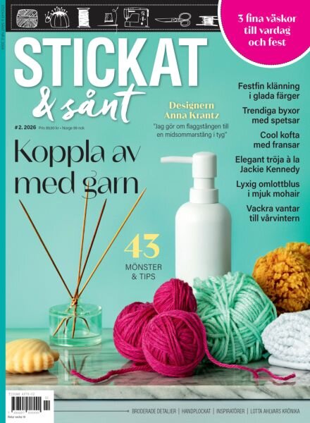 Stickat & Sant – Mars 2026 Cover
