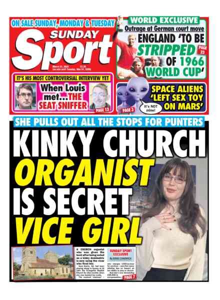 Sunday Sport – 22 March 2026 Cover