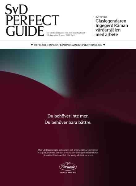 SvD Perfect Guide – 21 Mars 2026 Cover