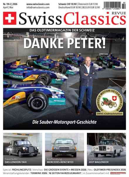 SwissClassics Revue – April-Mai 2026 Cover