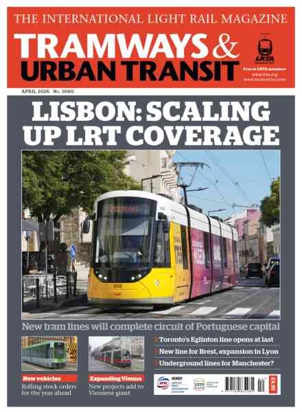 Tramways & Urban Transit – April 2026 Cover