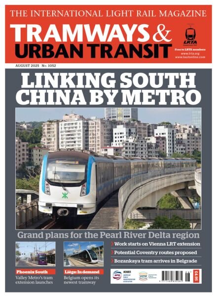 Tramways & Urban Transit – August 2025 Cover