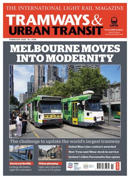 Tramways & Urban Transit – February 2025 Cover