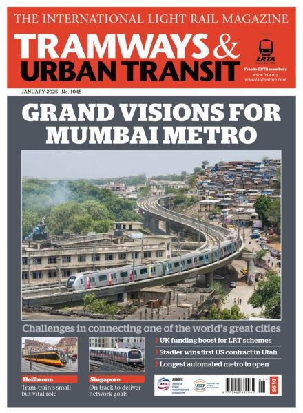 Tramways & Urban Transit – January 2025 Cover