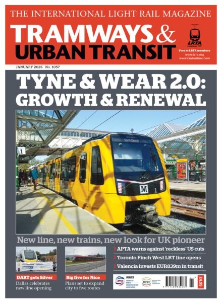 Tramways & Urban Transit – January 2026 Cover
