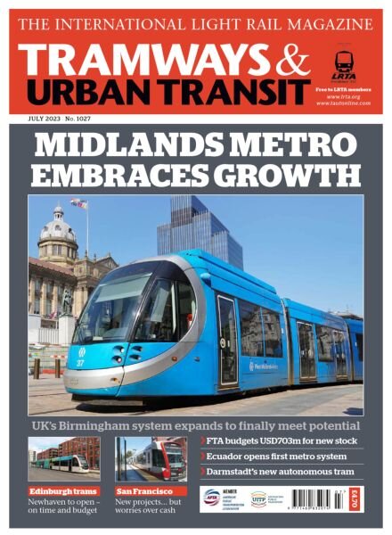 Tramways & Urban Transit – July 2023 Cover