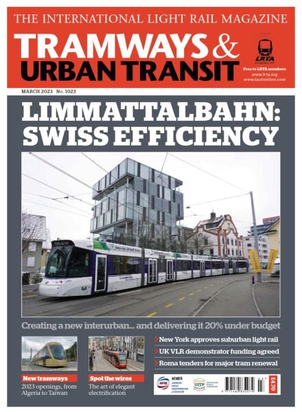 Tramways & Urban Transit – March 2023 Cover