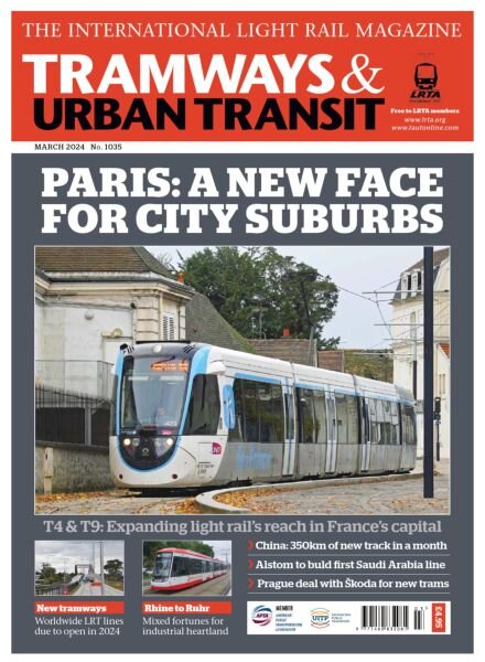 Tramways & Urban Transit – March 2024 Cover