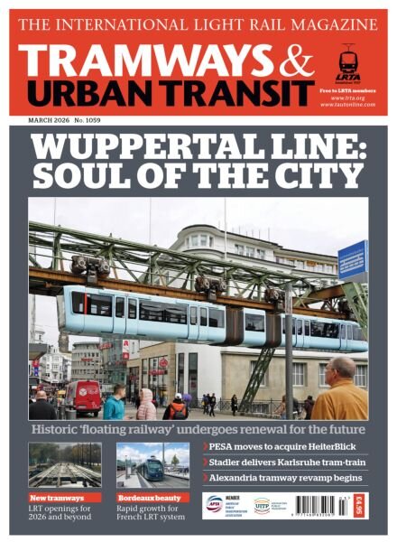 Tramways & Urban Transit – March 2026 Cover