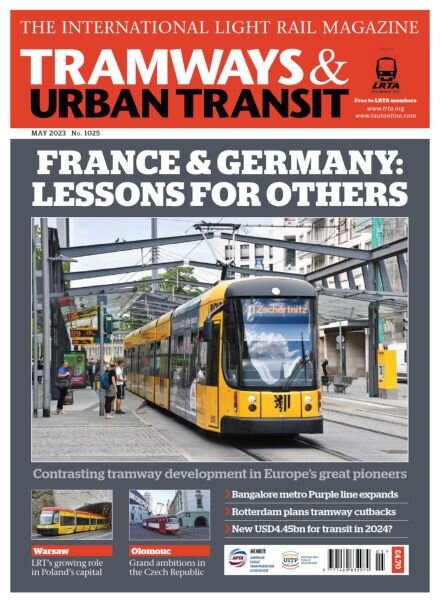 Tramways & Urban Transit – May 2023 Cover