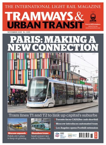 Tramways & Urban Transit – November 2025 Cover