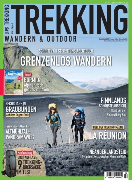 trekking-Magazin – Marz-April 2026 Cover