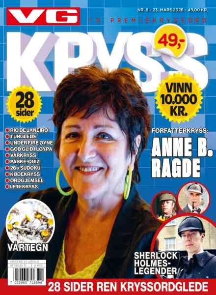 VG Kryssord – 23 Mars 2026 Cover