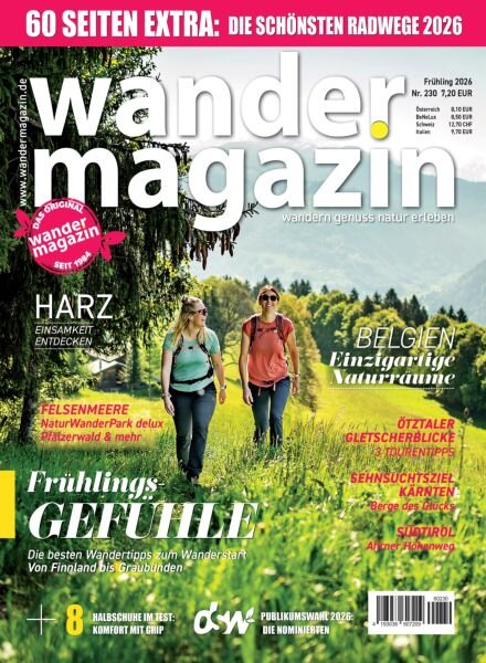 Wandermagazin – Fruhling 2026 Cover