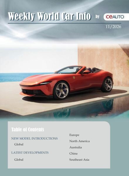 Weekly World Car Info – 14 March 2026 Cover