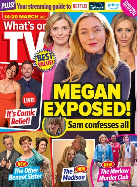 What’s on TV – 14 March 2026 Cover