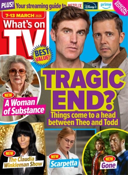 What’s on TV – 3 March 2026 Cover