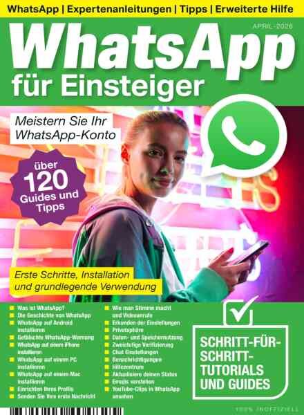 WhatsApp fur Einsteiger – April 2026 Cover