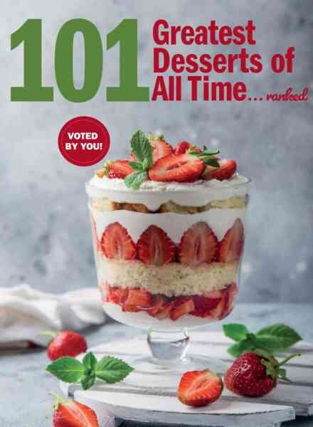 101 Greatest Desserts of all Time – March 2026 Cover
