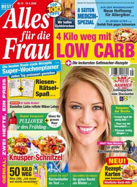 Alles fur die Frau – 10 April 2026 Cover