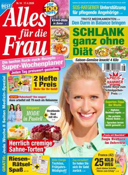 Alles fur die Frau – 17 April 2026 Cover