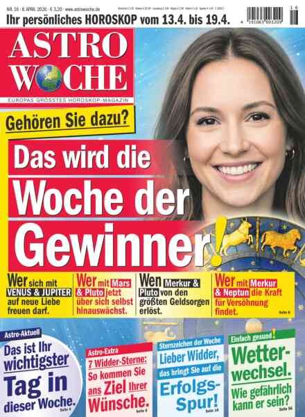 Astrowoche – 8 April 2026 Cover