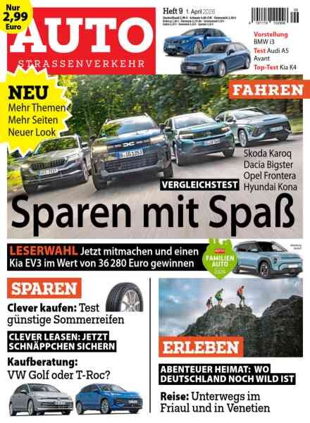 Auto Strassenverkehr – 1 April 2026 Cover