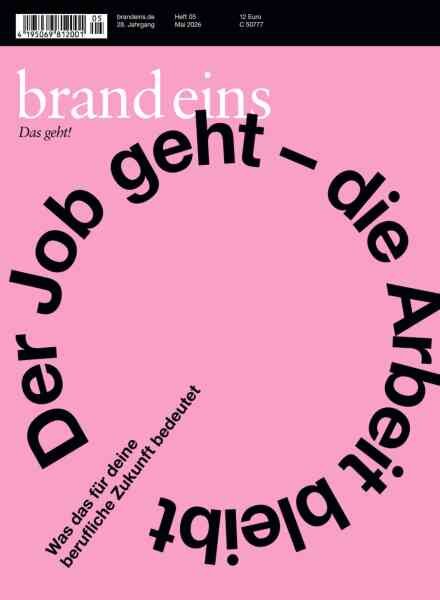 Brand Eins – Mai 2026 Cover