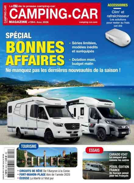 Camping-Car Magazine – Avril 2026 Cover