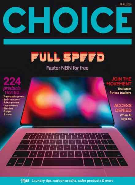 Choice Australia – April 2026 Cover