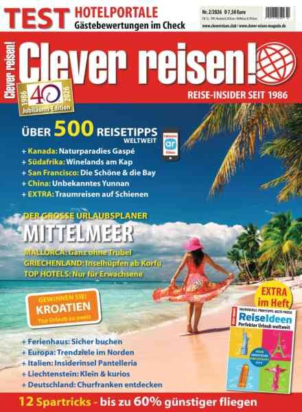 Clever reisen! – April 2026 Cover