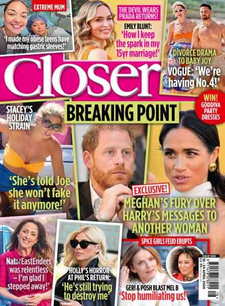 Closer UK – 18 April 2026 Cover