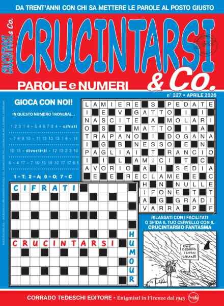 Crucintarsi & Co – Aprile 2026 Cover