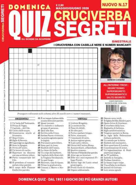 Cruciverba Segreti – Maggio-Giugno 2026 Cover
