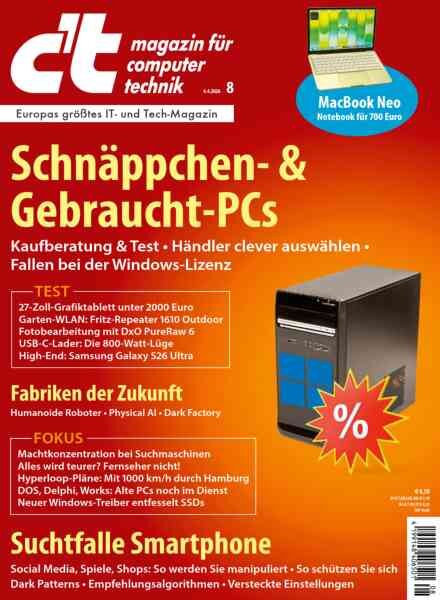 c’t Magazin – 4 April 2026 Cover