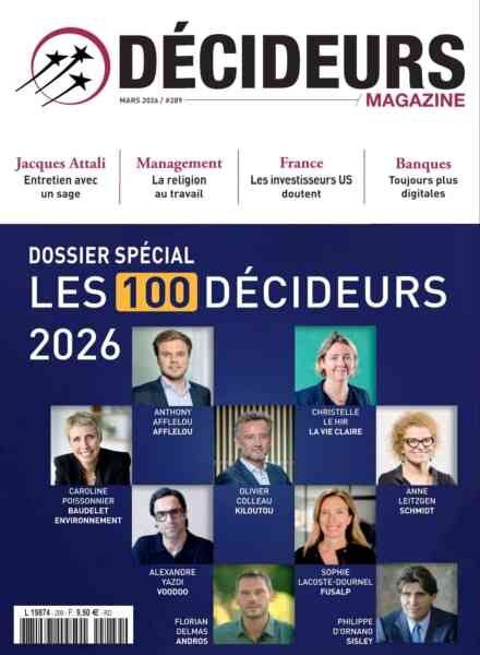 Decideurs Magazine – Mars 2026 Cover