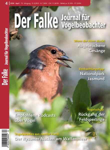 Der Falke Journal fur Vogelbeobachter – April 2026 Cover