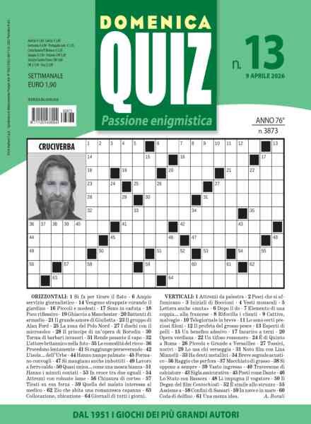 Domenica Quiz – 9 Aprile 2026 Cover