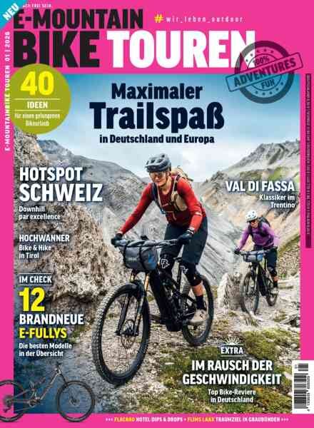 E-Mountainbike Touren Magazin – Ausgabe 1 2026 Cover