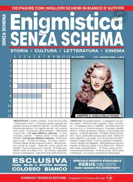 Enigmistica Senza Schema – Maggio 2026 Cover