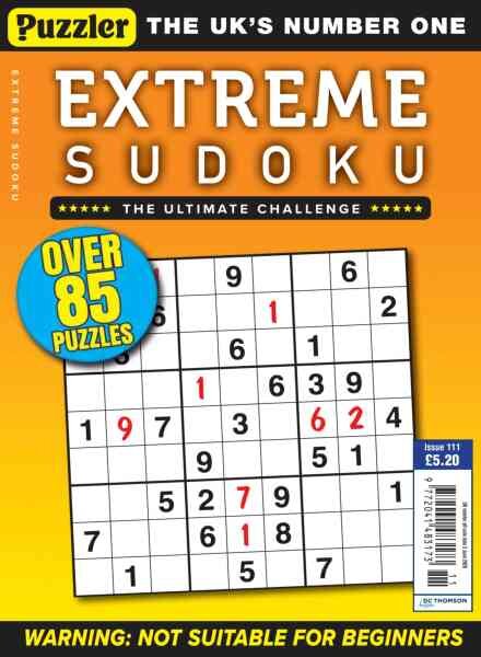 Extreme Sudoku – Issue 111 2026 Cover