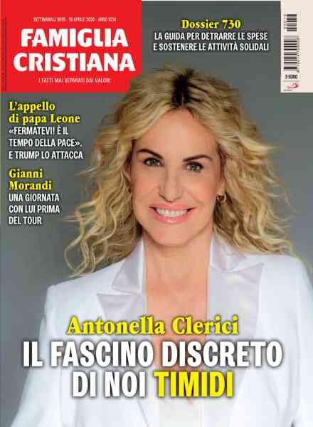 Famiglia Cristiana – 19 Aprile 2026 Cover