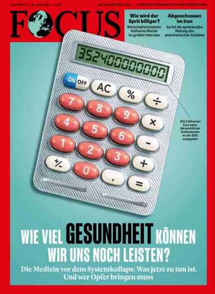 Focus Magazin – 10 April 2026 Cover