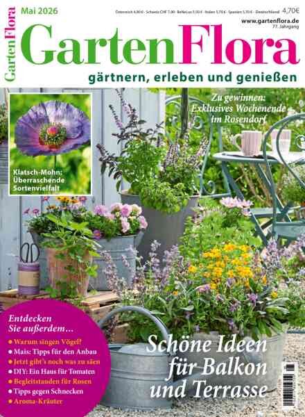 GartenFlora – Mai 2026 Cover