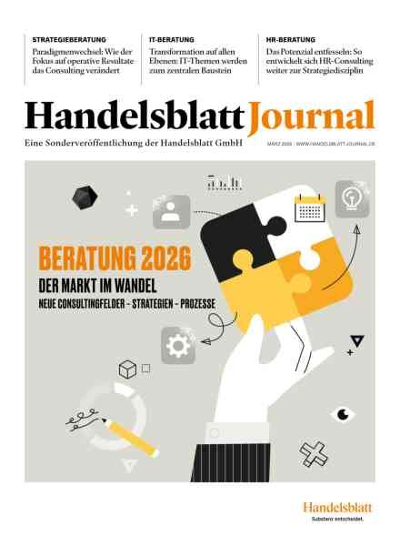 Handelsblatt Journal – Marz 2026 Cover