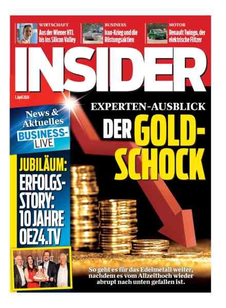 Insider Austria – 1 April 2026 Cover