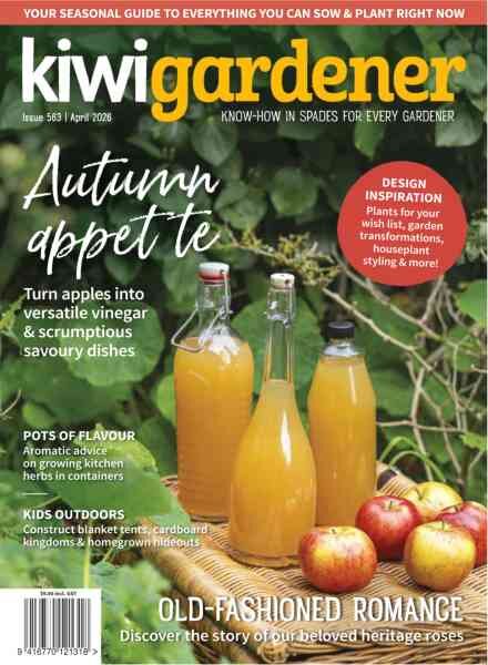 Kiwi Gardener – April 2026 Cover