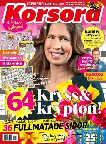 Korsord – 13 April 2026 Cover