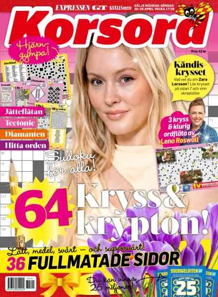 Korsord – 20 April 2026 Cover